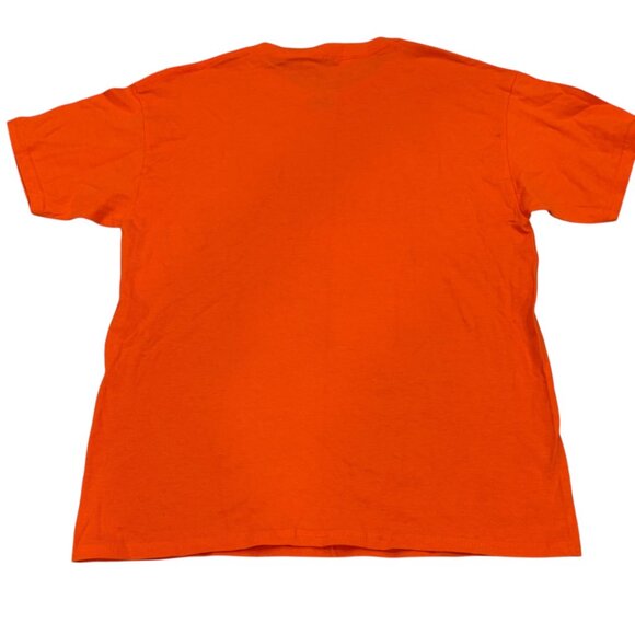 Disney Parks Youth Halloween Party T-Shirt L 2013 Orange Cotton Mickey Mouse NWT - Picture 3 of 5